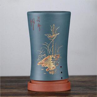 新品宜兴紫砂兰花盆花盆兰草蝴蝶兰文心N兰墨兰石斛陶瓷盆新款