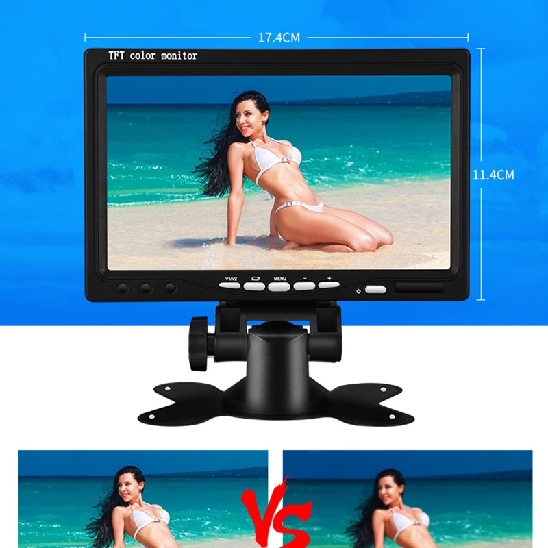 极速车载迷你小电视机液晶7寸8寸y9寸10寸便携显示器高清屏幕VGA