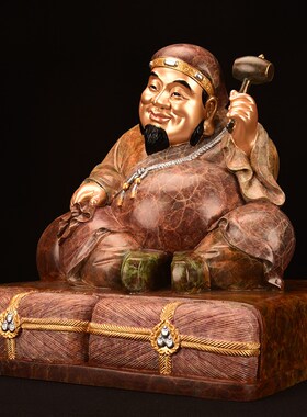 新品大黑天神摩诃迦罗高温着色大日如来玛哈嘎拉财U神像护法神摆