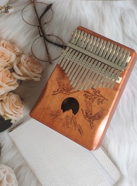 极速Kalimbfa 17 Keys Thumb Piano High Quality Wood Mahogany