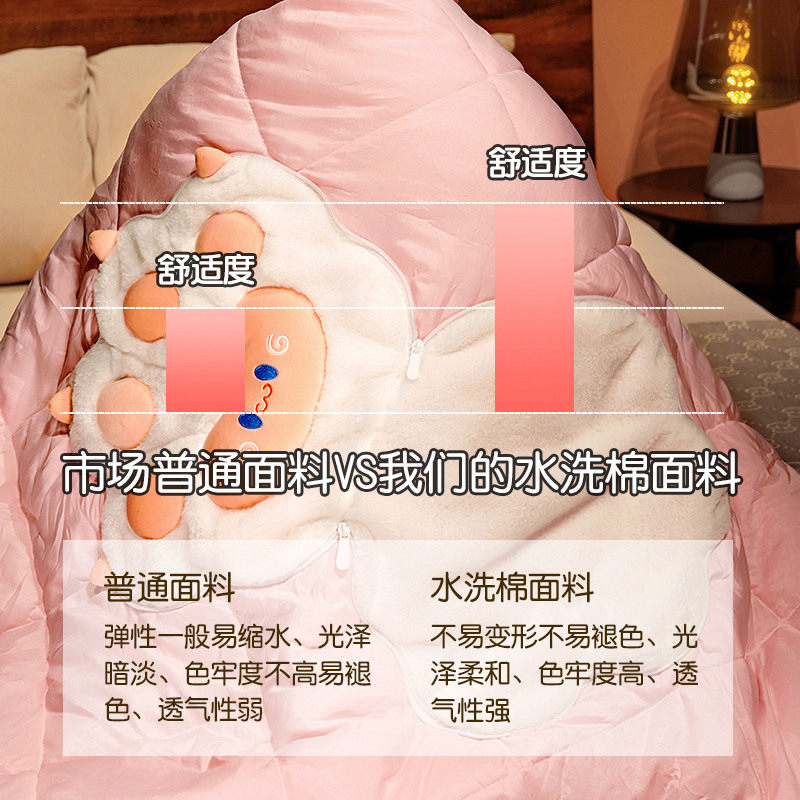 极速抱枕被子两用靠枕折叠空调毯汽车内J靠垫枕头二合一办公室午