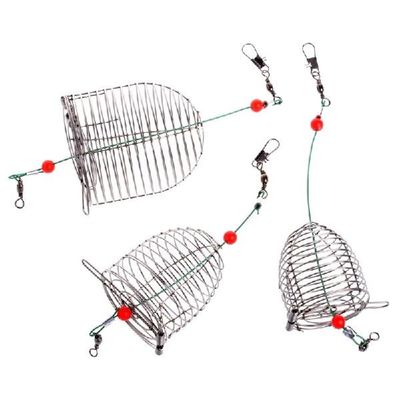 极速Stainless Skteel Wire Fishing Lure Conical Cage Fish Bai