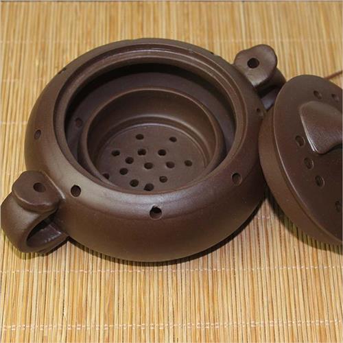 极速紫砂艾灸f罐宜兴紫砂便携式家用个人艾灸盒艾灸壶经络养生保