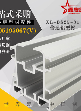 极速2.a5倍速铝挤型材料BS25-31替怡合达ATS05配BS25-C210A链条31