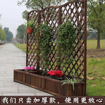 极速花墙a架网格室内护栏隔断碳化防腐木栅栏背景墙装饰室外院子