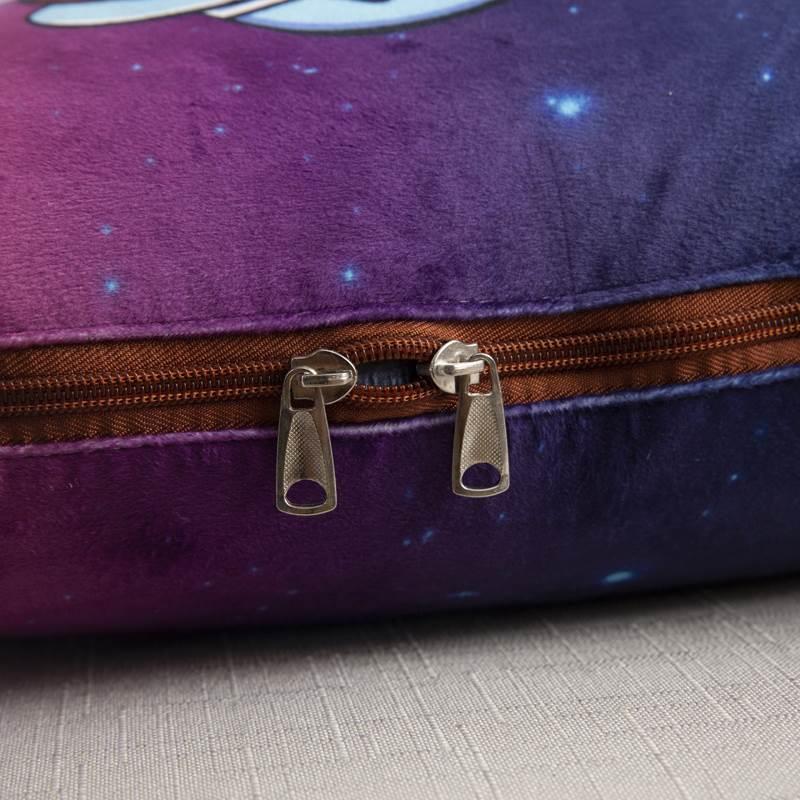 极速l汽车珊瑚绒毯办色公u沙室发靠枕午休垫被纯冬季加厚抱枕被靠