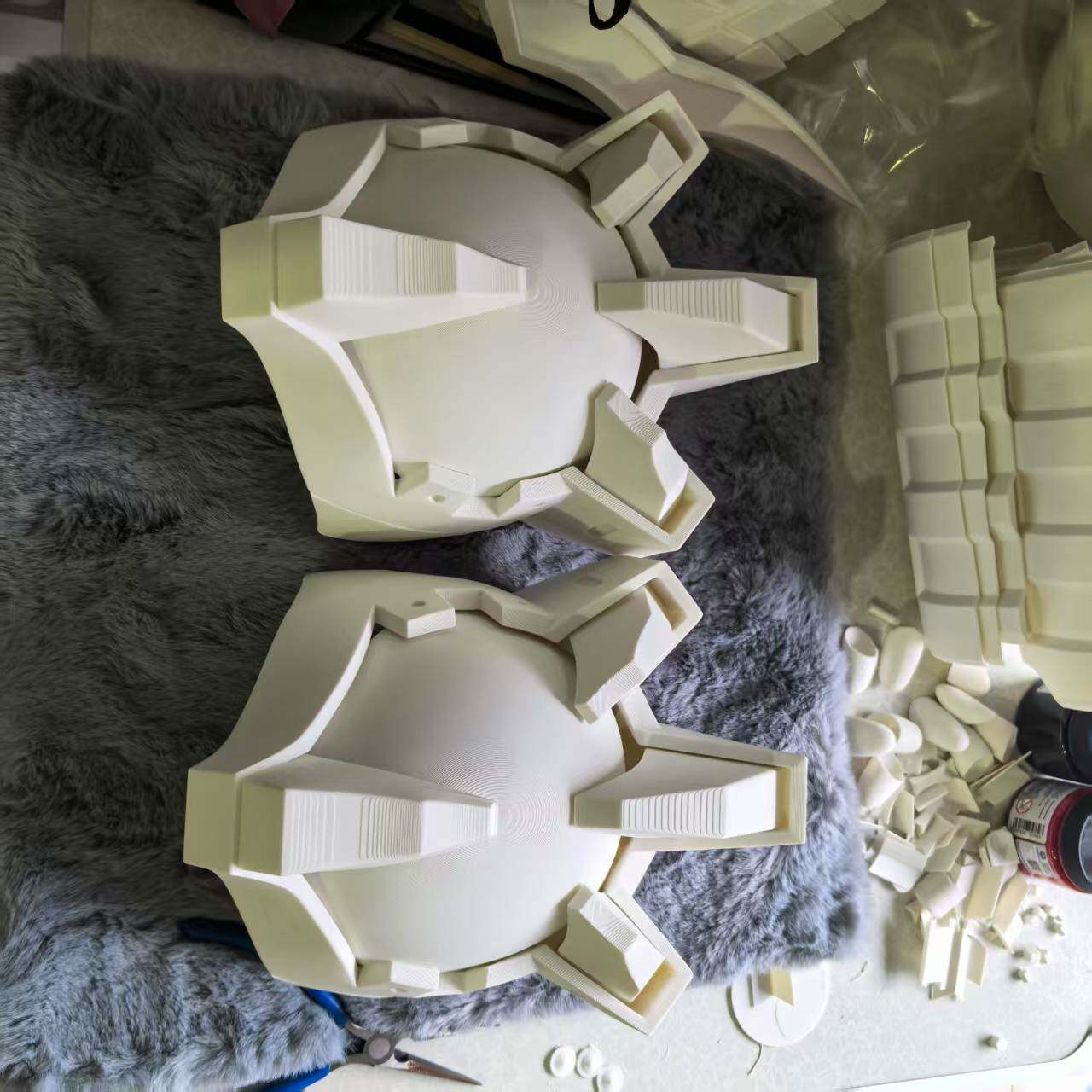 铠甲勇士--炎龙铠甲--肩甲--3d打印白模pla无毒无害cosplay道具