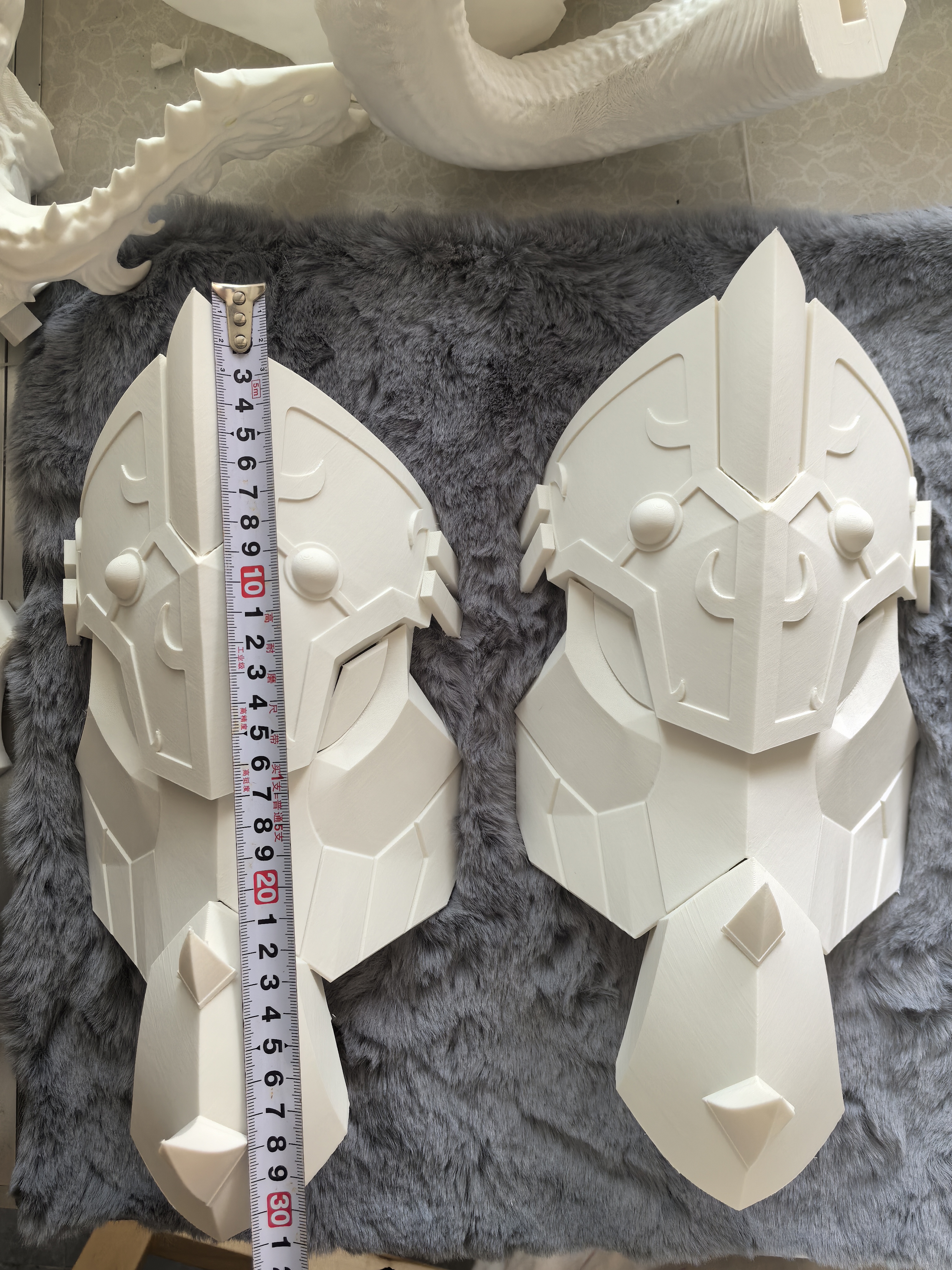 铠甲勇士--帝皇铠甲--小腿甲--3d打印白模pla无毒无害cosplay道具