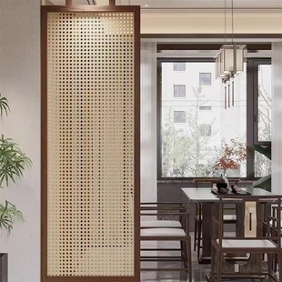 入户进户门实木玄s关关屏风装 新中式 饰遮挡客厅茶室家用拱门隔断