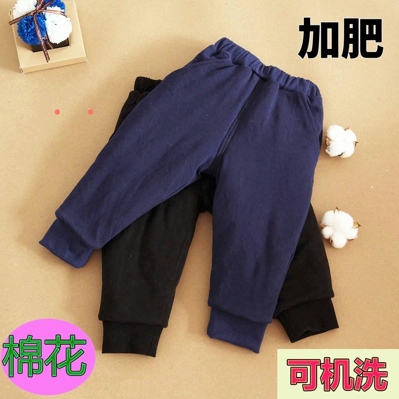 冬季儿童手工外穿运动棉裤