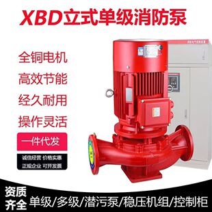 XBD立式消防泵室内外消火栓泵喷淋泵增压泵长轴泵柴油泵稳压设备