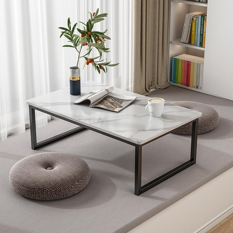 北欧岩板小茶几大理石阳台飘窗小桌子卧室坐地日式简易榻榻米矮桌