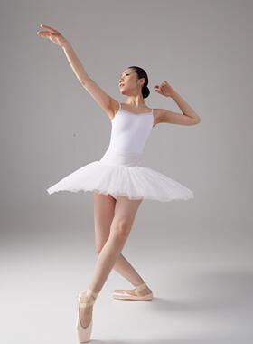 CICELYLI西瑟里李“致敬优雅”吊带胸前拼纱两厘米芭蕾舞蹈训练服