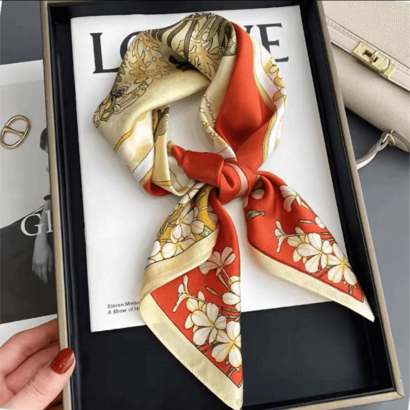 新款70小方巾女百搭文艺装饰复古冬季气质洋气女士春秋季时尚