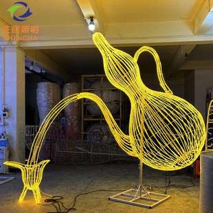 饰景观灯 文旅LED酒壶3D造型灯广场公园酒店商场户外灯光节亮化装