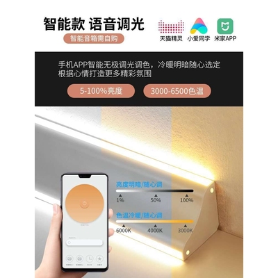 石膏线灯带免吊顶线形线灯带灯槽无主灯阴角顶角线家装民宿免开槽