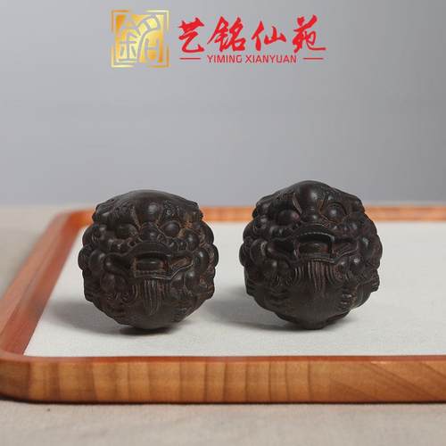香木貔貅保健球健身手球木雕手把件球文玩木质手玩球手转球