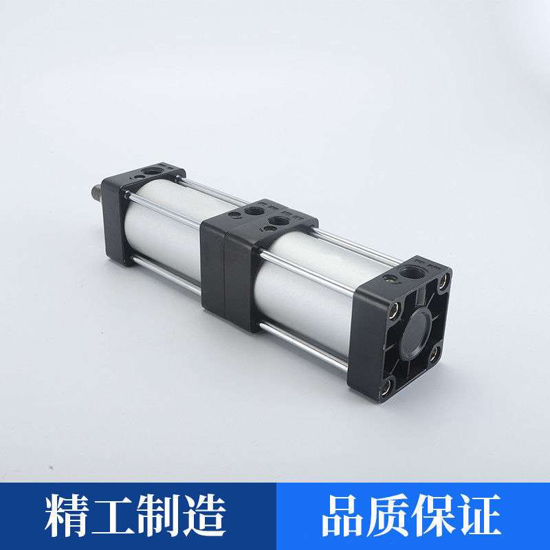 倍力气动气缸多位置增压SCT32 40 50 63 80两节大推力双行程 双节