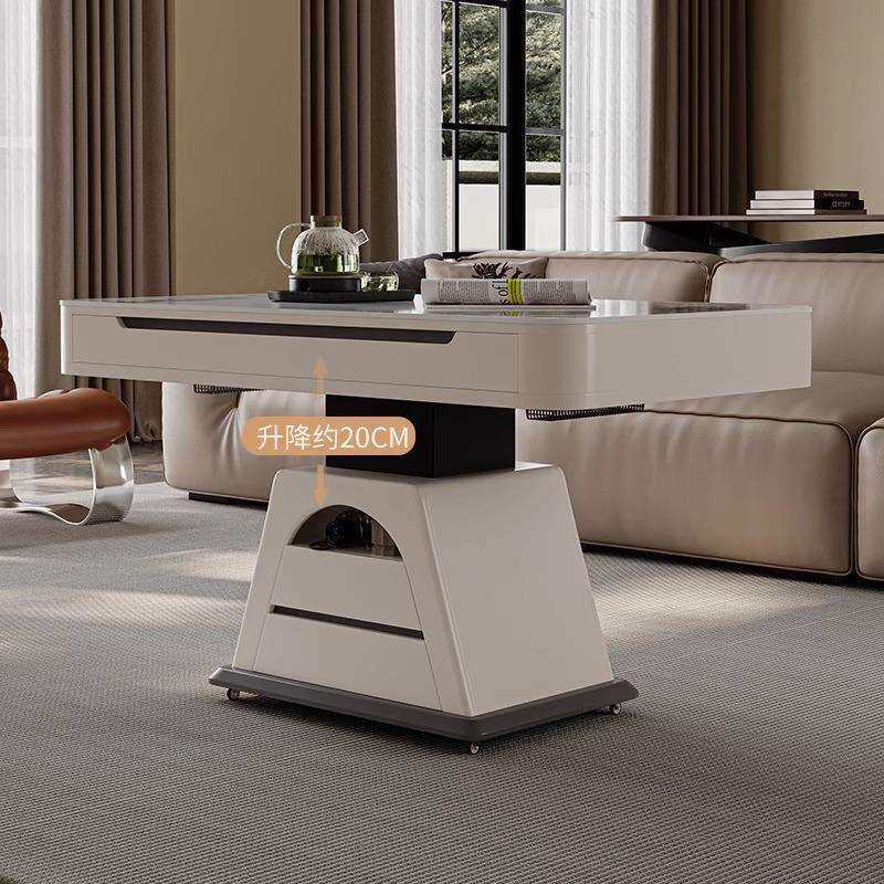 茶几餐桌两用可升降式多功能一体式小户型家用取暖一体茶几变餐桌