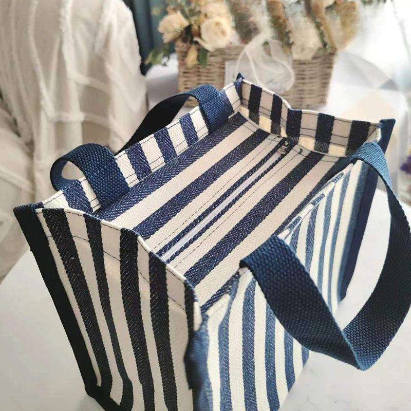 饭盒袋防水手提上班族简约日式带饭大号大容量妈咪手提帆布便东龙