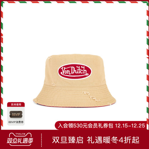 Von Dutch BUCKET 卡车司机帽 Brown,RedREVOLVE小众新款