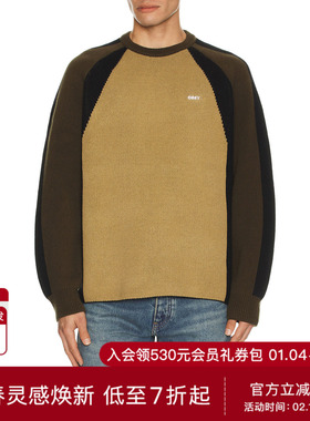 Obey 毛衣 休闲时尚潮流男REVOLVE  绿色冬季保暖