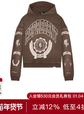 REPRESENT LEGACY CREST 连帽衫 休闲时尚潮流男REVOLVE  棕色