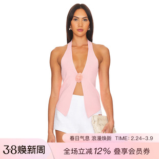 MORE TO COME DIXIE HALTER 上装 休闲时尚潮流REVOLVE 玫瑰