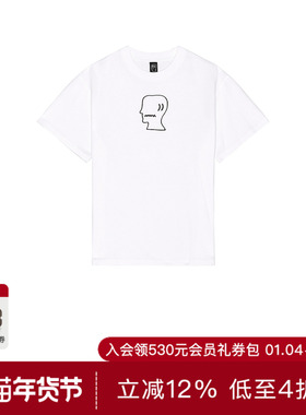 Brain Dead LOGOHEAD T恤 休闲时尚潮流男REVOLVE  白色