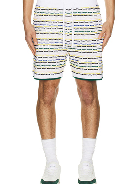 Casablanca TUCK STITCH 短裤 休闲时尚潮流男REVOLVE  白色