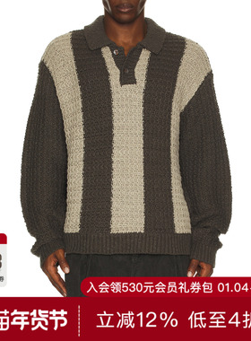 Obey TEXTURED 橄榄球风POLO衫 休闲时尚潮流男REVOLVE  黑色