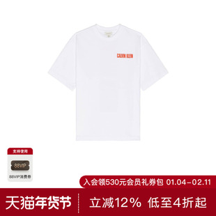 【金珉奎同款】Calvin Klein 字母logo圆领宽松短袖T恤男REVOLVE