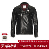秋季 新品 Undercover 黑色街头斜拉链皮夹克机车风格 REVOLVE