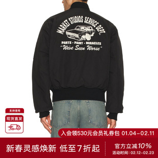 Market HANDYMAN 飞行员夹克 休闲时尚潮流男REVOLVE  黑冬季保暖