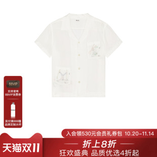 潮流男REVOLVE 休闲时尚 白色 衬衫 BODE