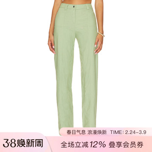 Camila Coelho MATILDE 长裤 休闲时尚潮流REVOLVE  天蓝