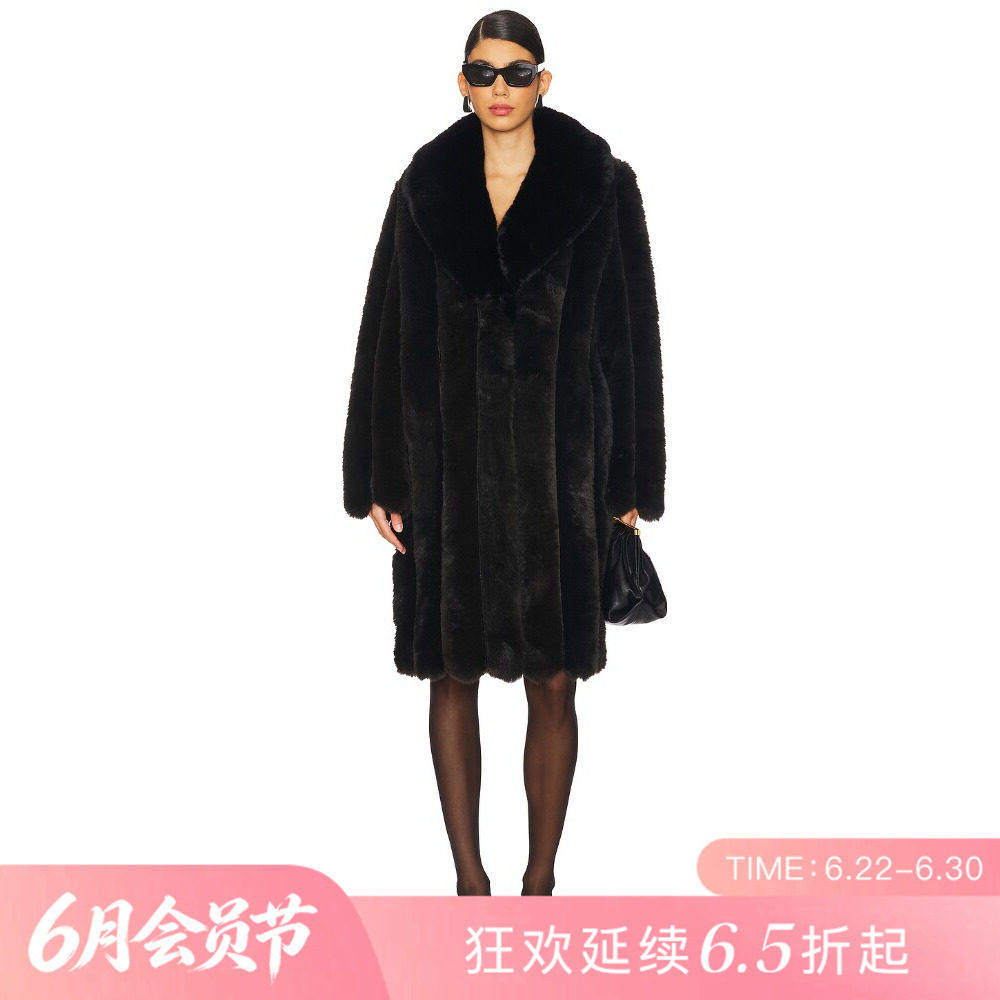[夏季新品]REVOLVE黑色显瘦奢华收腰短款修身外套翻领夹克