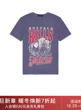 Junk Food BILLS MAFIA 复古T恤 休闲时尚潮流男REVOLVE  蓝色