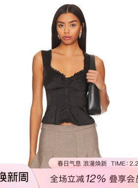 MORE TO COME MINA 上装 休闲时尚潮流REVOLVE  黑色