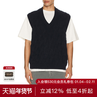 Reiss WALTON 背心 休闲时尚潮流男REVOLVE  蓝色冬季保暖