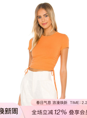 Lovers and Friends DIVINE T恤 休闲时尚潮流REVOLVE  橙色