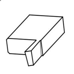 PCD金刚石车刀钨钢柄切槽刀切断割刀石墨用铝用铜用塑料用