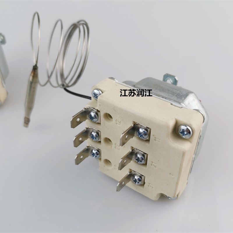 旋钮温控器 380V 30-110度 50-300度温度控制器 三相电温控开关