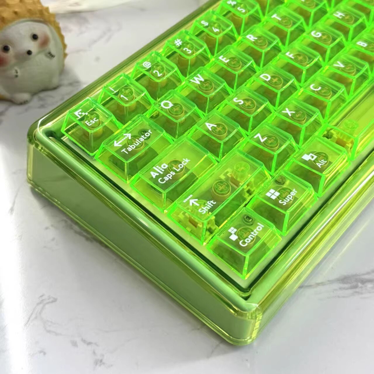 Base68【骚气色系】客制化键盘机械DIY创意换装高透PC打字手感好