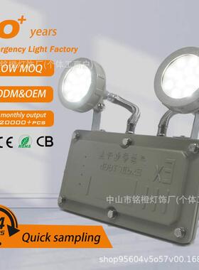 ExdeIICT6Gb应急灯压铸铝矿灯油库防爆灯矿井IP66防爆双头应急灯