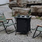 户外铝合金置物架露营脏衣收纳筐野营折叠桌野餐餐具收纳架