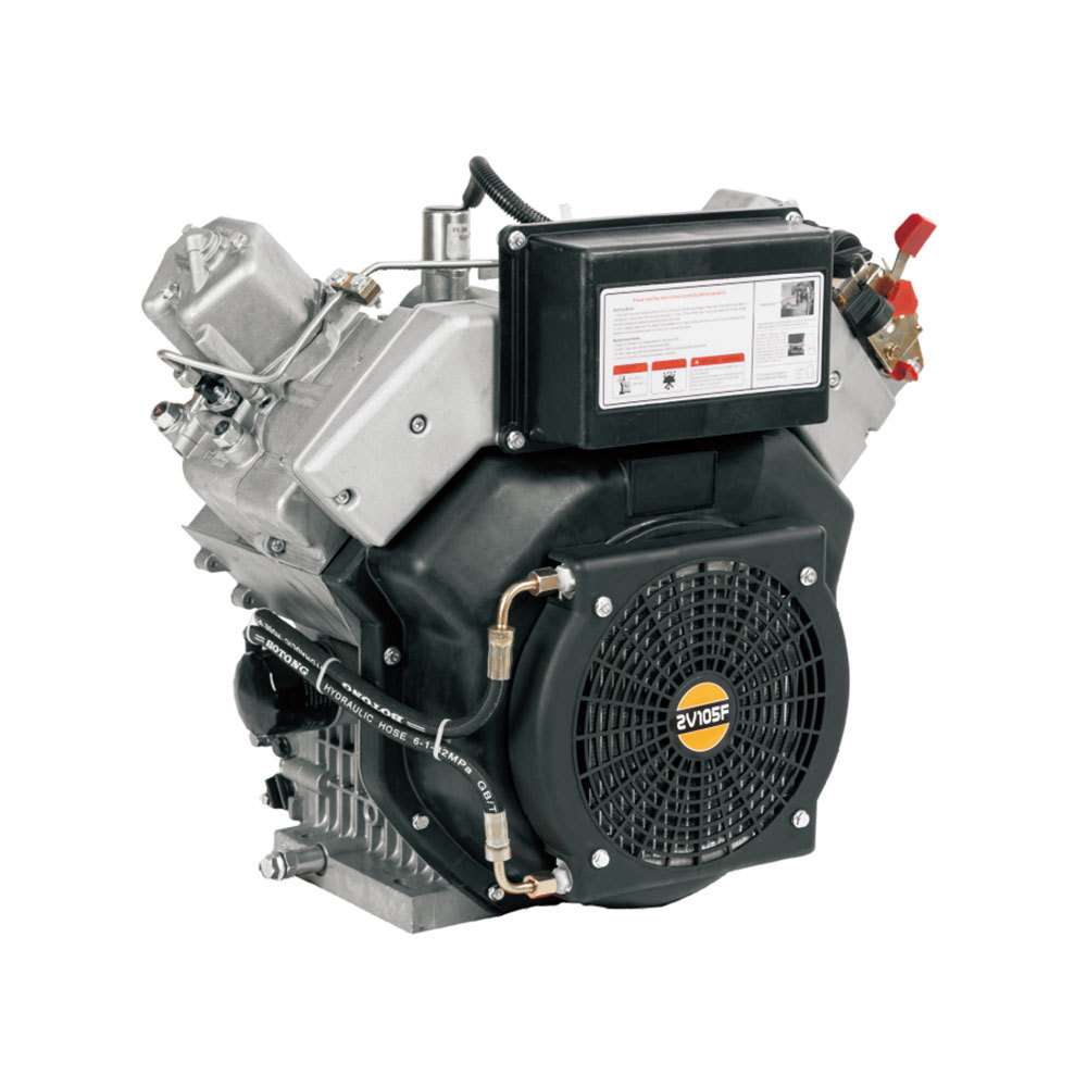 风冷柴油发动机 电启动 双缸四冲程1.523L HD2V105单机动力有油箱
