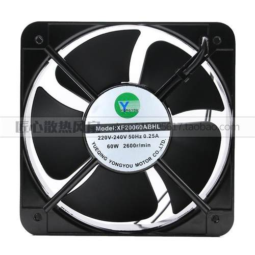 YONGYOU XF20060ABHL 380V 50HZ 0.15A 60W 机柜静音散热风扇