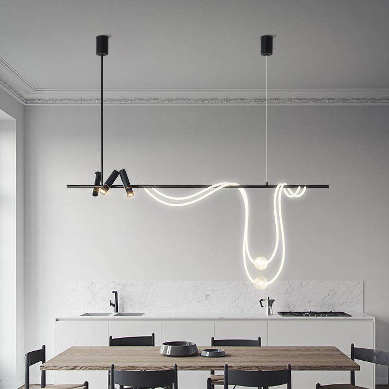 后现代轻奢艺术长条餐厅吊灯北欧设计师饭厅餐桌吧台线条艺术灯具,鲜花速递/花卉仿真/绿植园艺,割草机/草坪机,淘宝优惠券,粉丝福利购,淘宝优惠卷