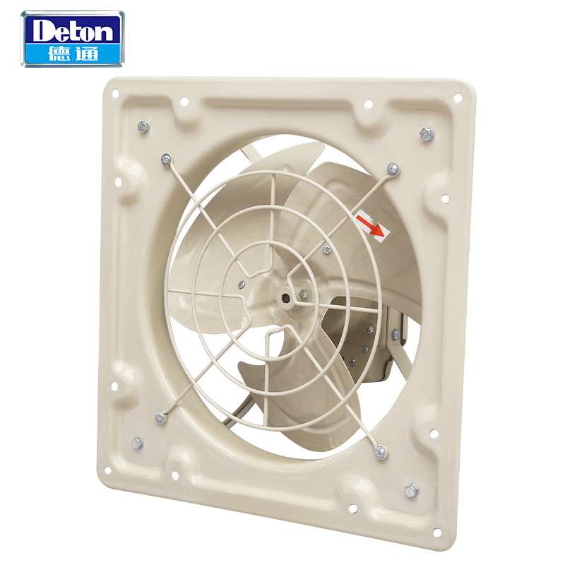 德通排气扇豪华方形工业换气扇低噪音厨房卫生间排风扇LAD40-4